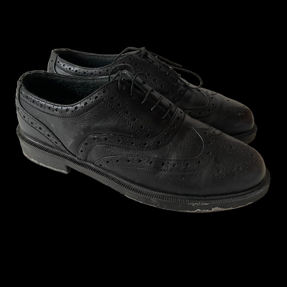 HuntClub Black Leather Dress Shoes Men's US 7.5